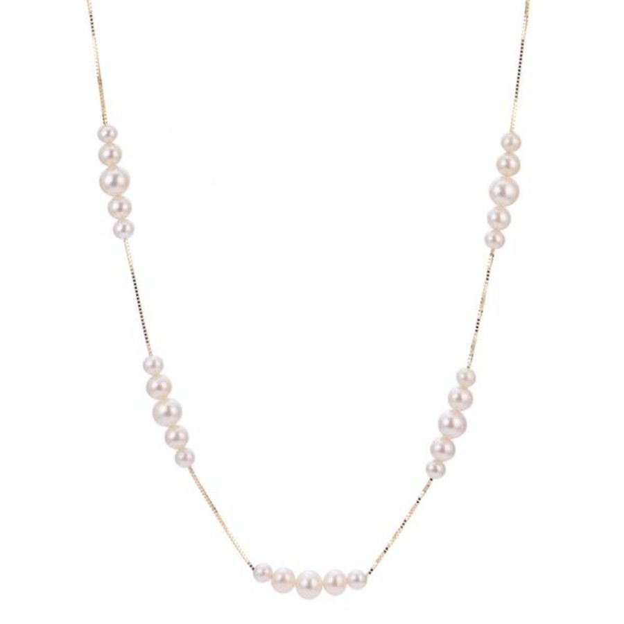 Pearl Jewelry Imperial Pearls | 14Kt Yellow Gold Freshwater Pearl Necklace