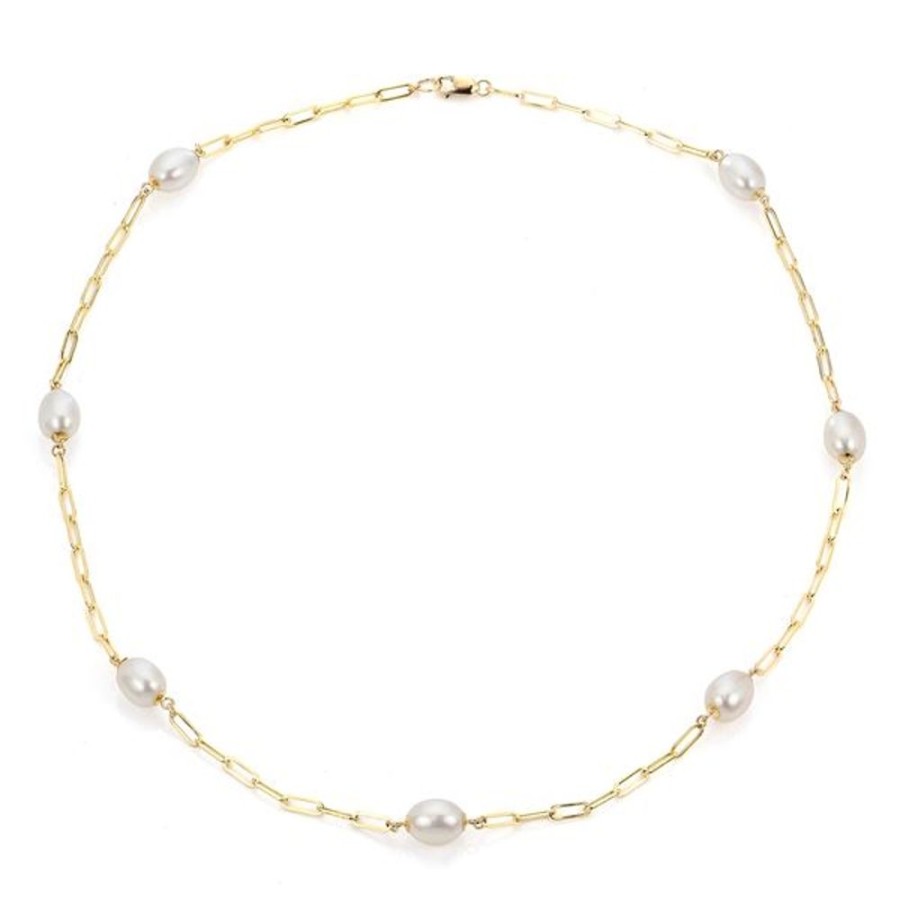 Pearl Jewelry Imperial Pearls | 14Kt Yellow Gold Freshwater Necklace