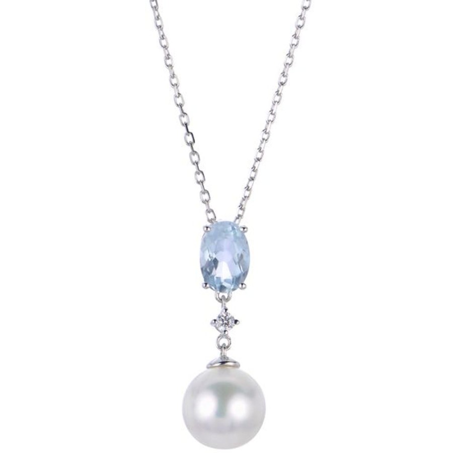 Pearl Jewelry Imperial Pearls | 14Kt White Gold Freshwater Pearl Pendant