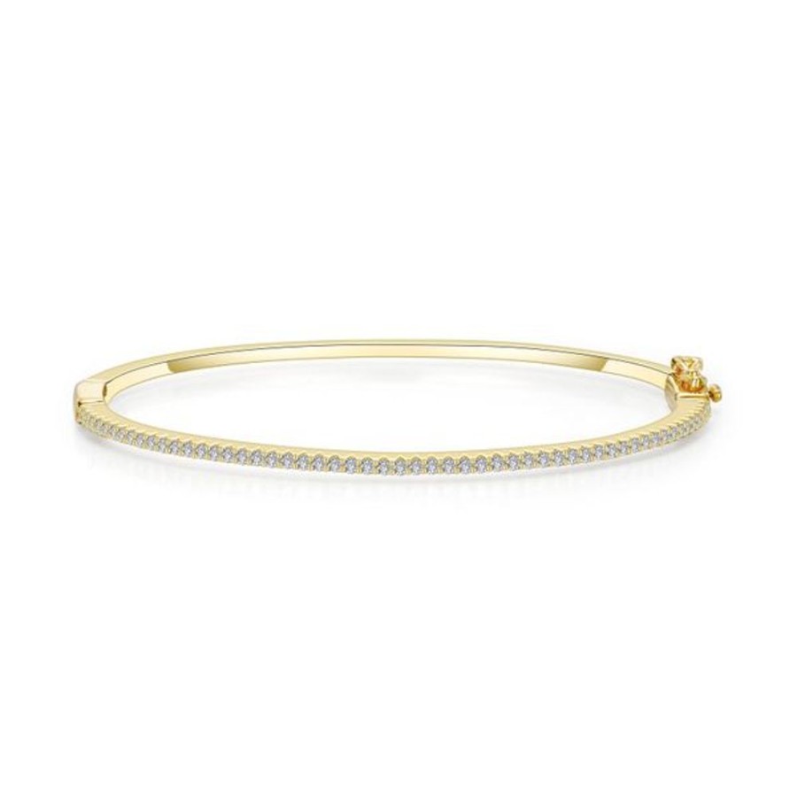 Silver Jewelry Lafonn | 0.81 Ctw Classic Bangle Bracelet