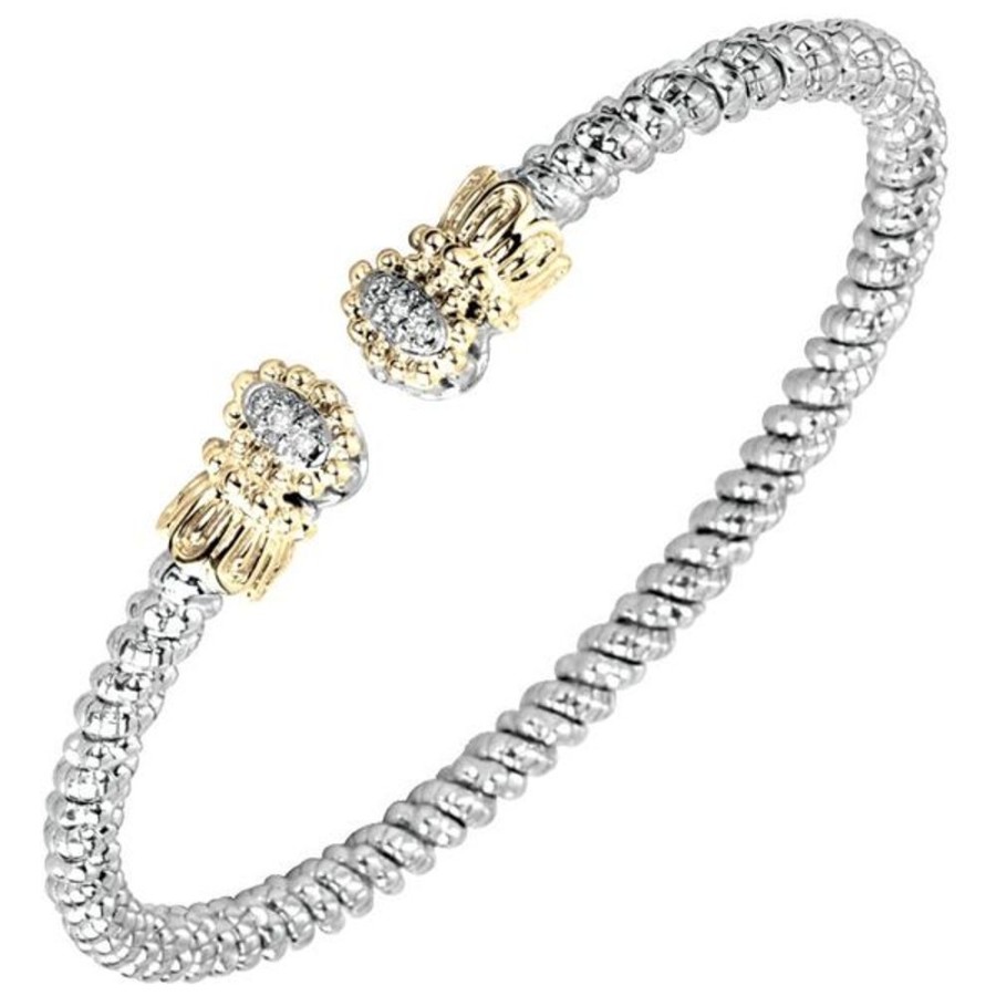 Diamond Jewelry Vahan | Vahan - 14K Gold And Sterling Silver Diamond Bracelet