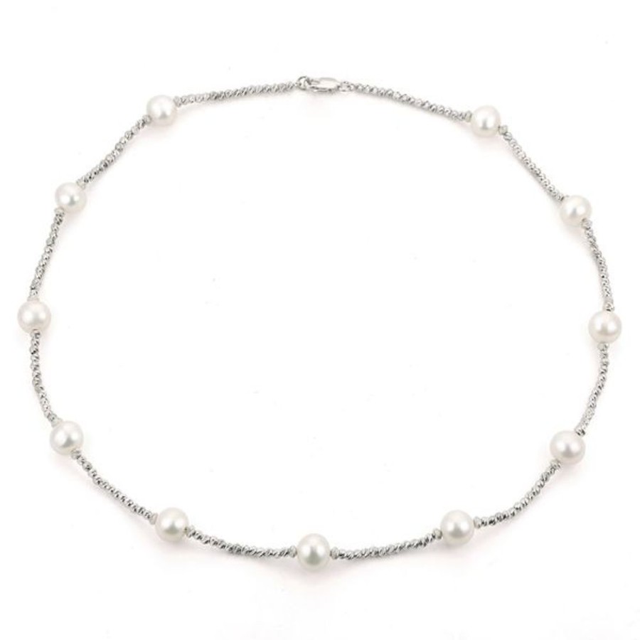 Pearl Jewelry Imperial Pearls | Sterling Silver Freshwater Pearl Necklace