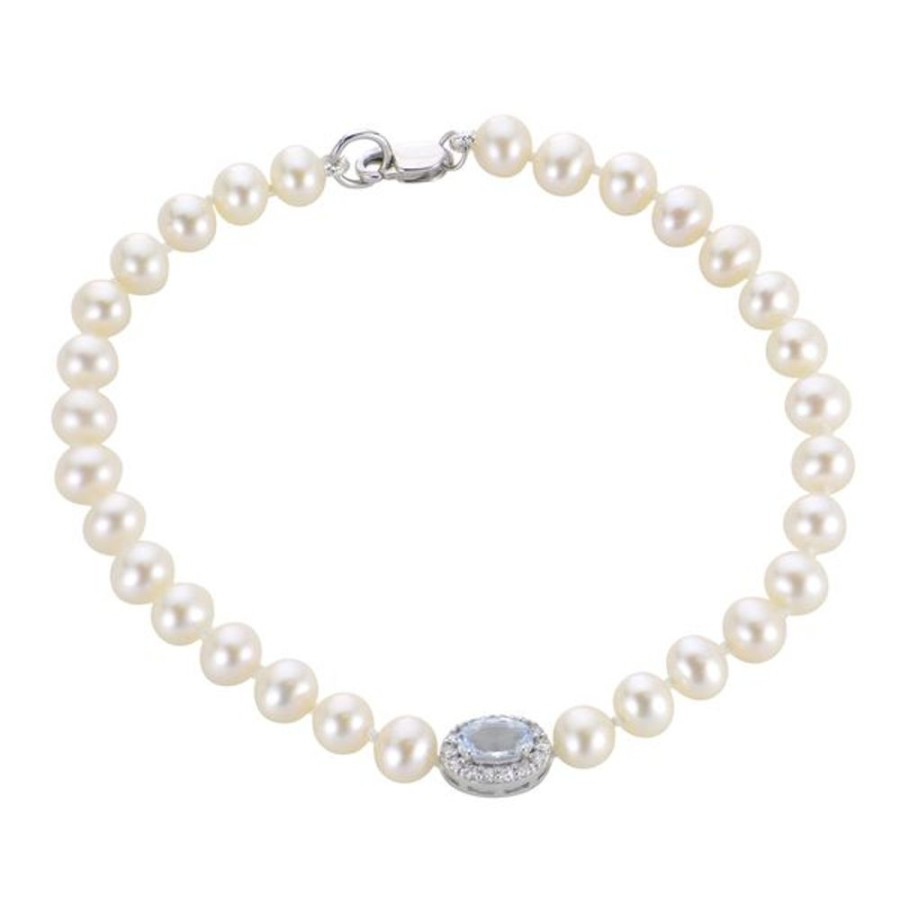 Pearl Jewelry Imperial Pearls | 14Kt White Gold Freshwater Pearl Bracelet