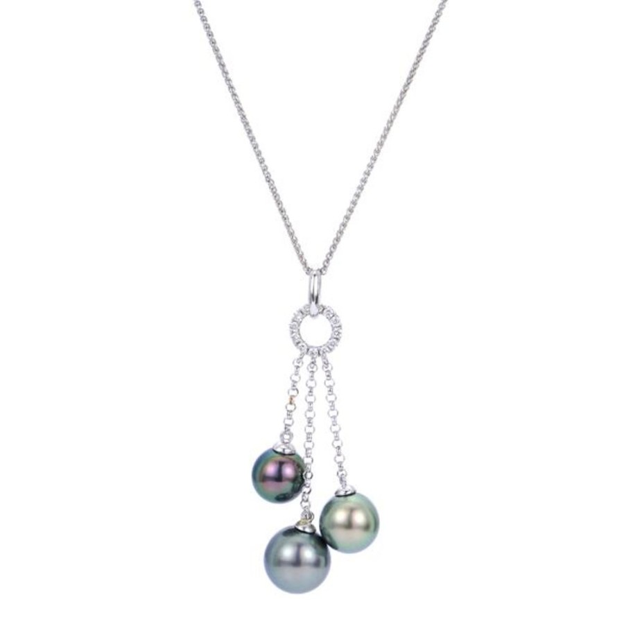 Pearl Jewelry Imperial Pearls | 14Kt White Gold Tahitian Pearl Pendant