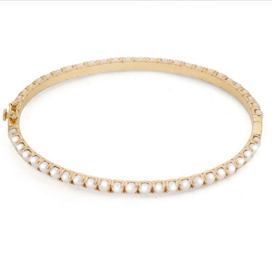 Pearl Jewelry Imperial Pearls | 14Kt Yellow Gold Freshwater Pearl Bracelet