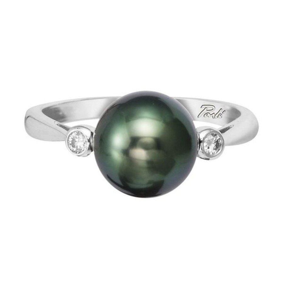 Colored Stone Jewelry Parle | White Gold Pearl Ring