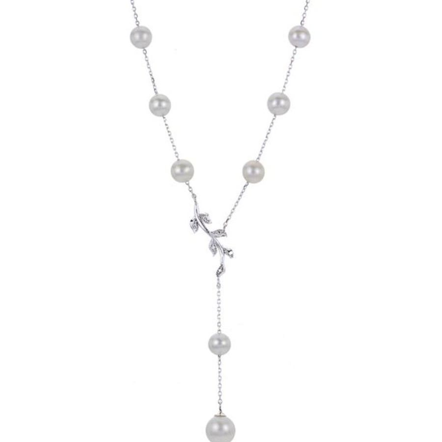 Pearl Jewelry Imperial Pearls | 14Kt White Gold Freshwater Pearl Necklace