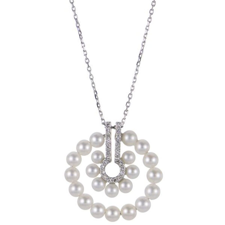 Pearl Jewelry Imperial Pearls | 14Kt White Gold Freshwater Pearl Necklace