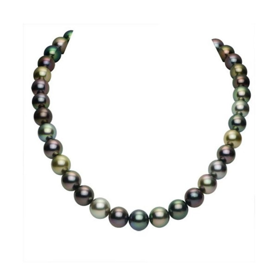 Pearl Jewelry Imperial Pearls | 14Kt White Gold Tahitian Pearl Necklace