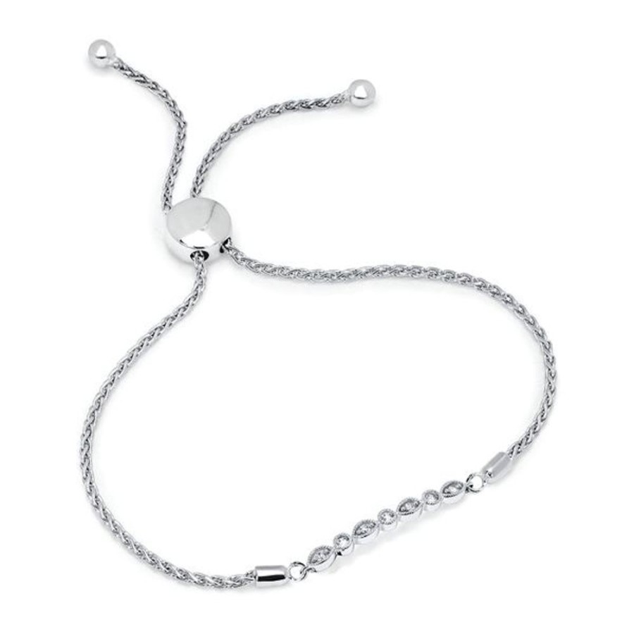 Diamond Jewelry Ostbye | Sterling Silver Diamond Bracelet