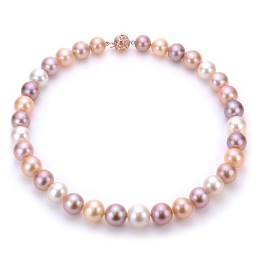 Pearl Jewelry Imperial Pearls | 14Kt Rose Gold Freshwater Pearl Necklace