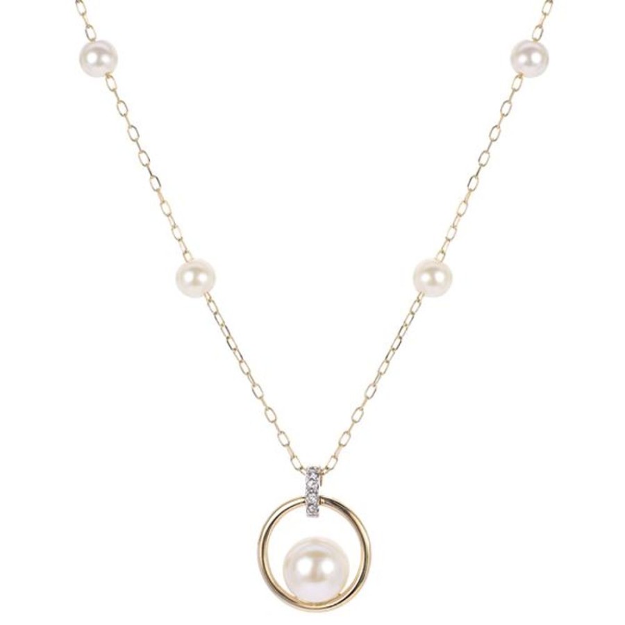 Pearl Jewelry Imperial Pearls | 14Kt Yellow Gold Freshwater Pearl Necklace